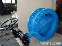 Rubber Seat Double Eccentric Flanged Butterfly Valve