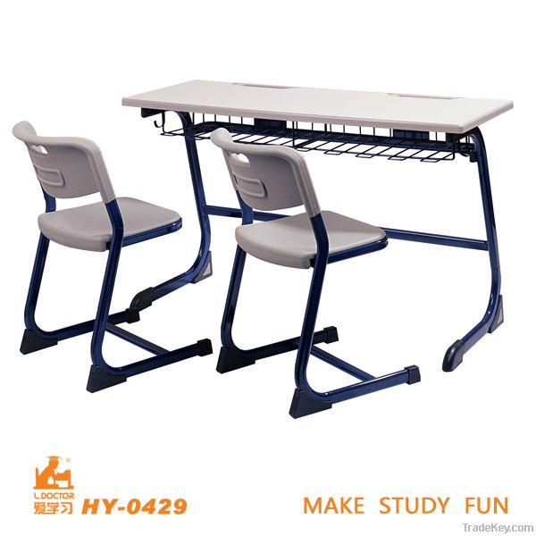 Double seat classroom furniture for college