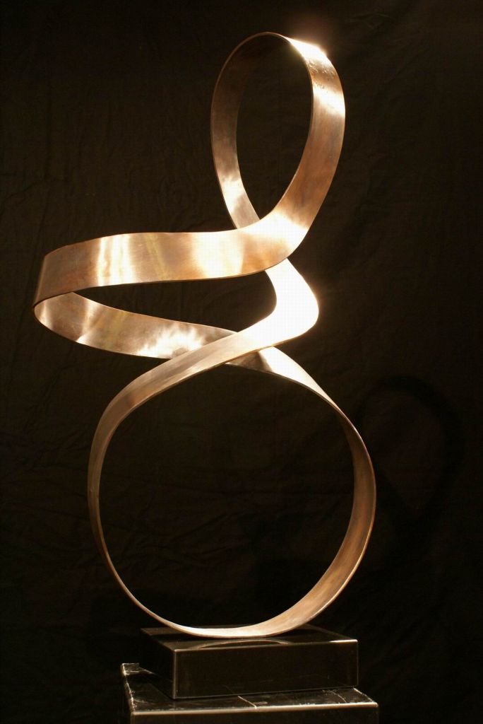 forged metal brass sculpture