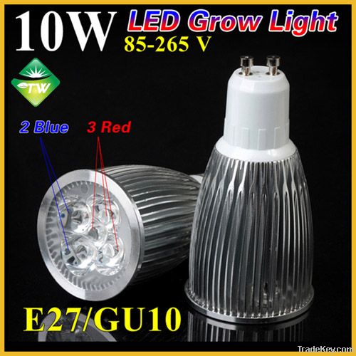 wholesale 10W E27 3red 2Blue LED Grow light for flowering plant and hy