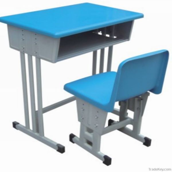 Metal student desk and chair