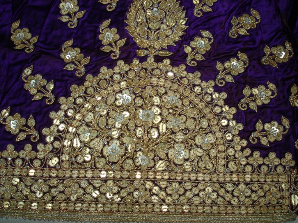 Embroidery work sari lahnga duptta suit  