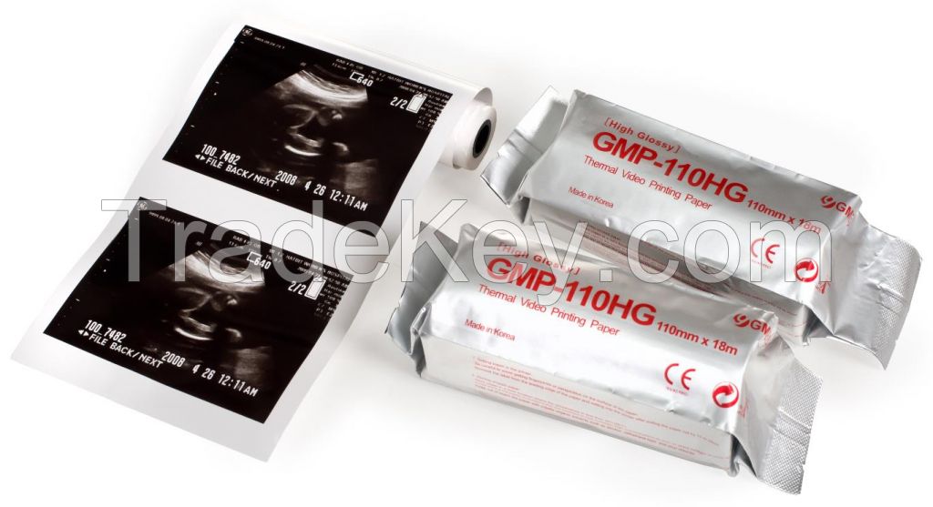 Ultrasound Thermal Printing Paper, model GMP-110HG