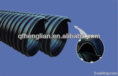 Steel band reinforced HDPE corrugated pipe