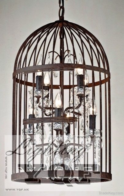 Bird Cage Chandlier (YQF1308D40RD)