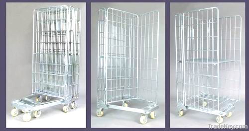 Mild steel rectangle tube &amp; wire supermarket trolley