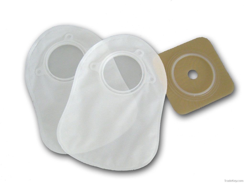 Two pcs ostomy bag without drainage