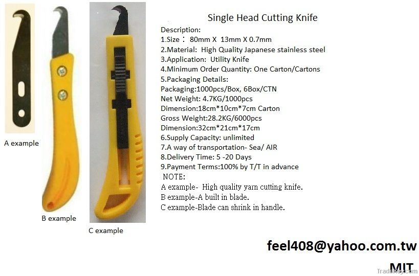 Single Head Cutting Knife