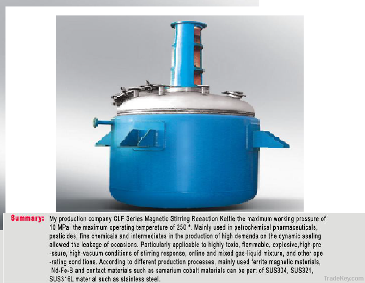 Magnetic stirring reaction kettle