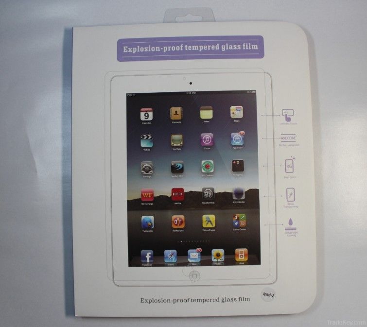 explosion proof premium tempered glass screen protector for ipad