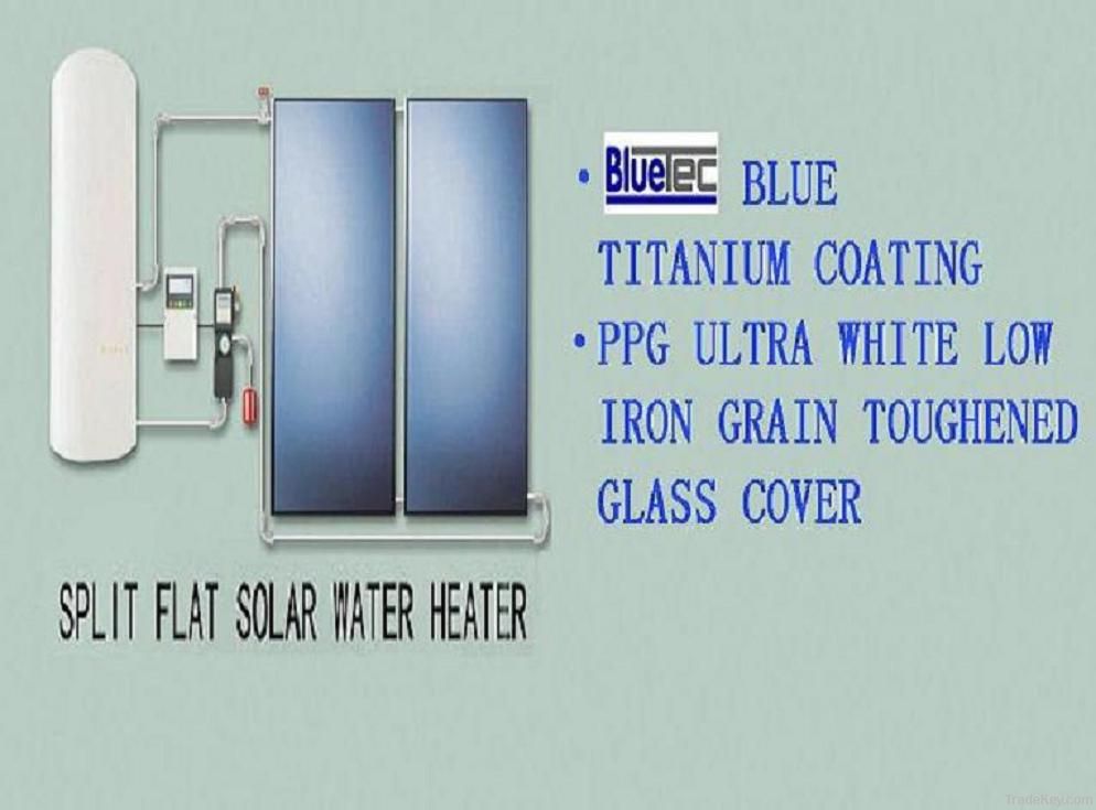 split flat solar water heater