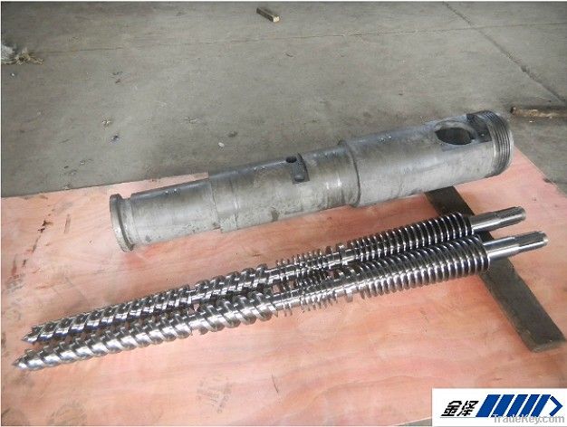 Conical Twin screw barrel for PVC extruders