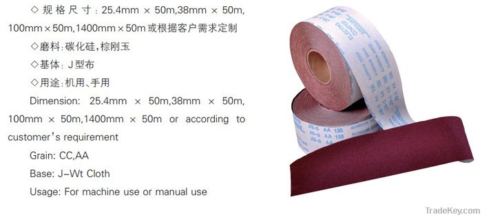 Flexible Abrasive Cloth Roll