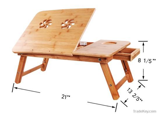 bamboo computer table