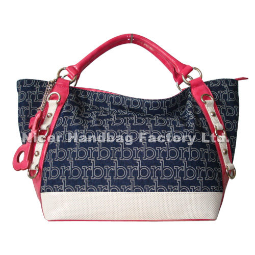 Lasered Denim Handbag (NB-311531)