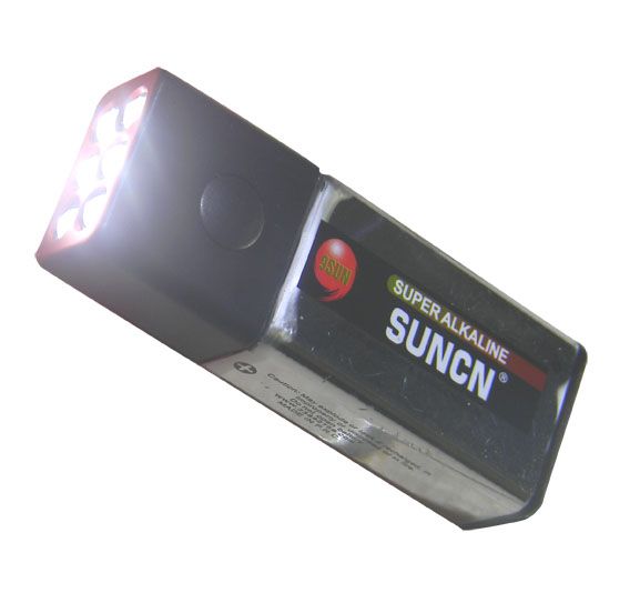 9V LED flashlight