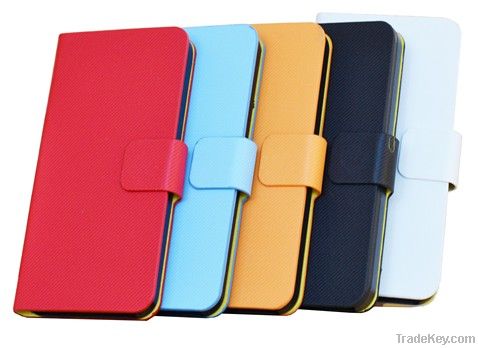 Ultra Slim Twill Texture wallet Flip Leather Case for iPhone 5