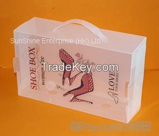 plastic transparent  clear shoe package box