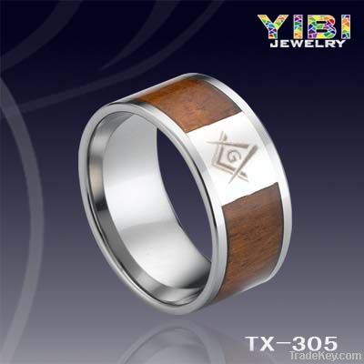 wholesale celtic jewelry Wood Sterling SIlver Perfectly Combined Ring