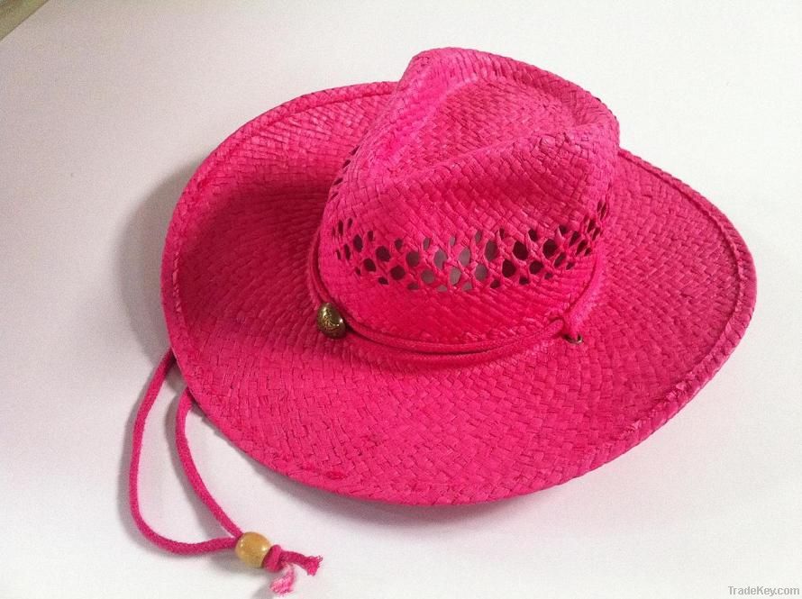 New design Paper Straw Cowboy hats/Mexico cowboy hat