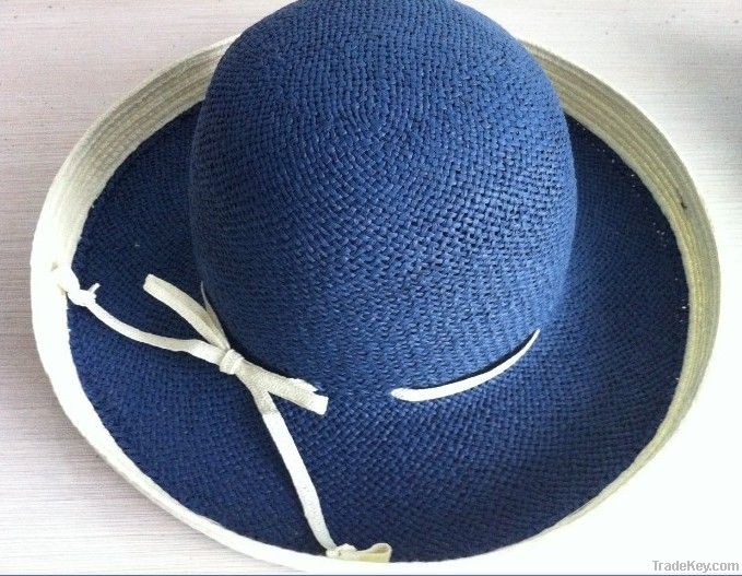 Beautiful women's paper knitted straw hats/Ladies straw hat