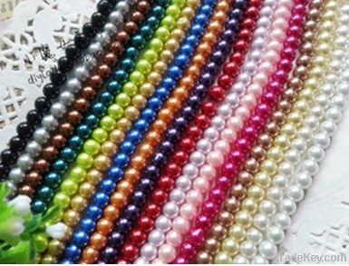Glass Pearl, Beaded Necklaces, Glass Imitation pearl
