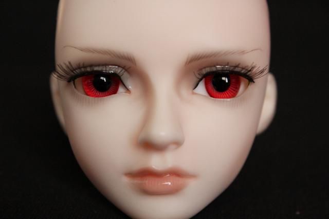 Red ABJD SD Doll Glass Eyes, Ball Jointed Dolls Accessories