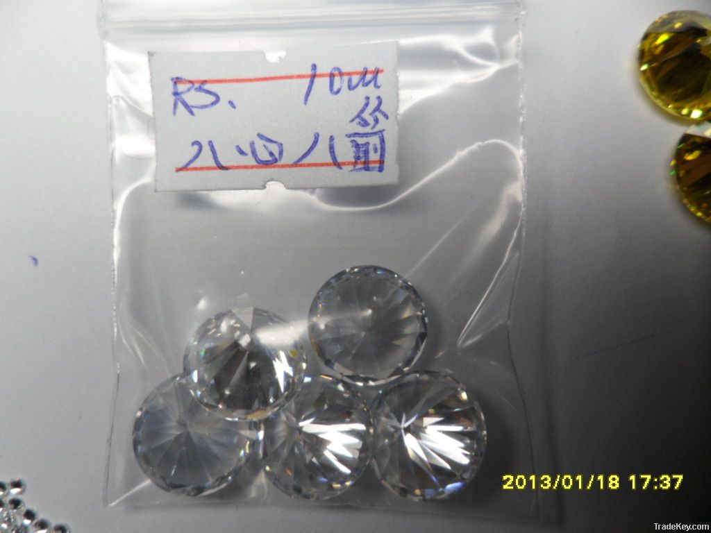New Round Shape 8 hearts&8 arrows Gemstones/Stone with 5A Grade, cz hea