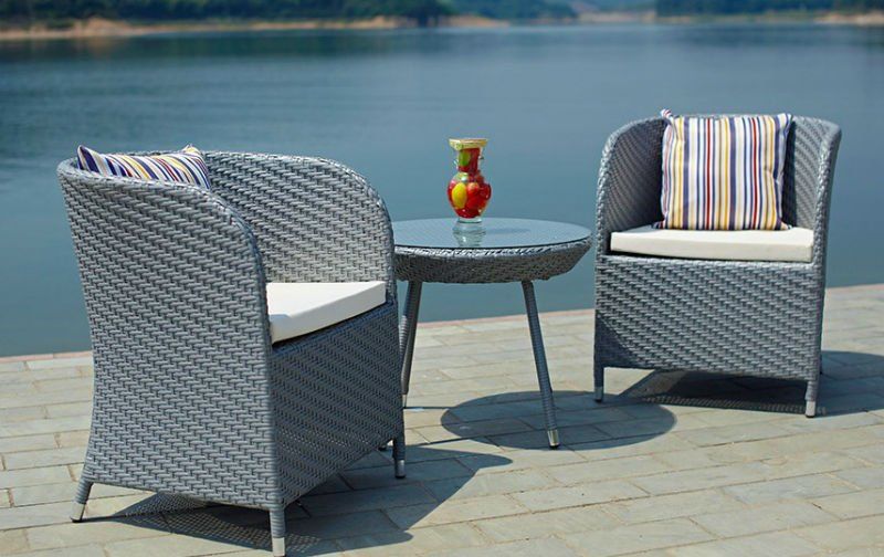 Outdoor rattan furniture