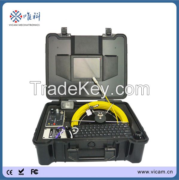 Video pipe inspection camera CCTV Drain inspection system Sewer endoscope 30m fiberglass cable