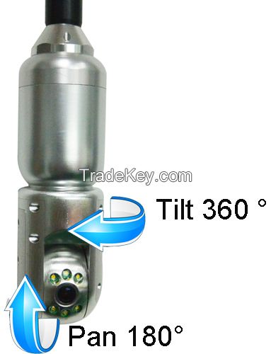 360 degree Pan/Tilt Amphibious Camera Inspection pipeline camera for sale