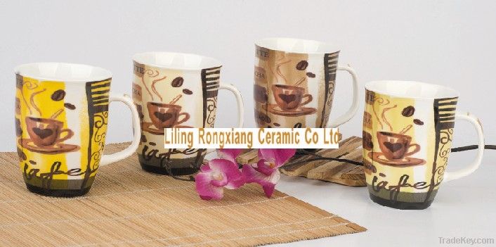 12oz ceramic mug with four color printing