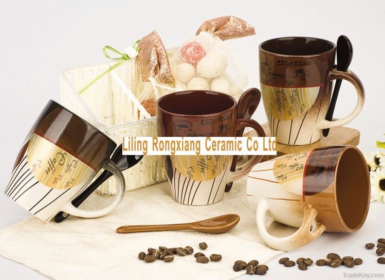 11oz Spring Glazed Ceramic Mug with special design