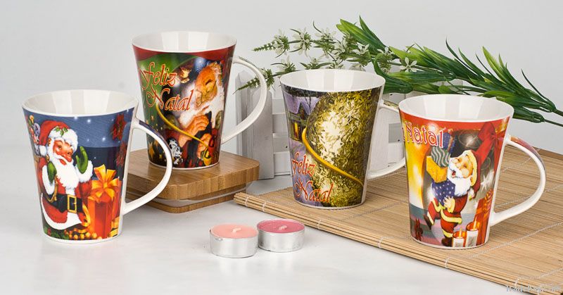 Christmas ceramic mug for promotion