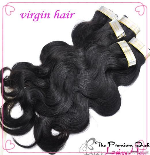 Double drawn Brazilian virgin hair