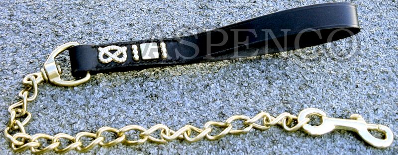 Leather Dog Chain Lead