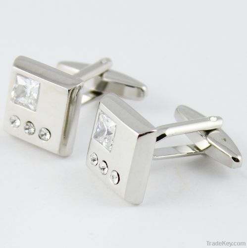 square metal cufflink