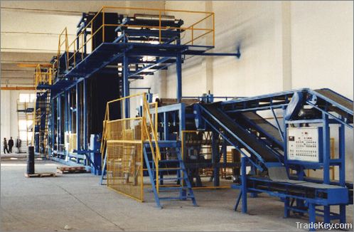 Colored asphalt shingle production line