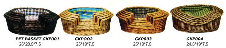 willow basket, Pet basket