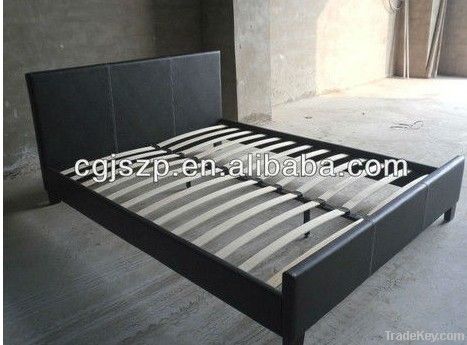 cheap leather bed frame