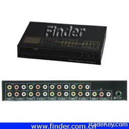 Video &amp; Audio Distributor with Amplifier (AV Splitter)