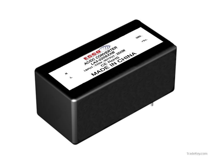 3W AC/DC converter