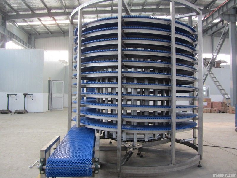 Spiral Cooling Conveyor used for Bread