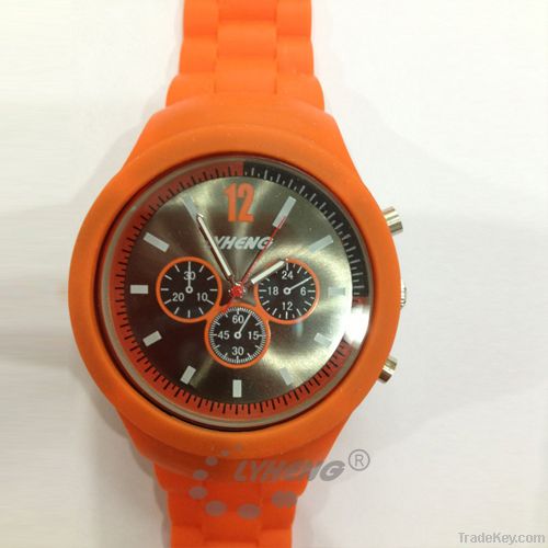 NEW design rubber watches annolog factory price