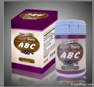 2012 New NEW packaging abc slimming abc capsule acai berry softgel bot