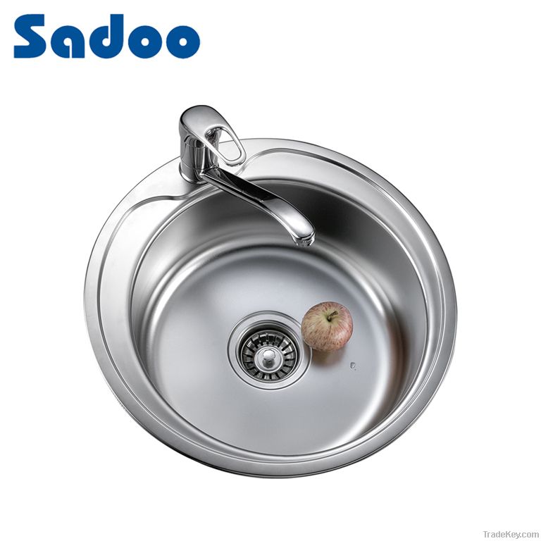 Round Single Bowl Kitchen Sink SD-650