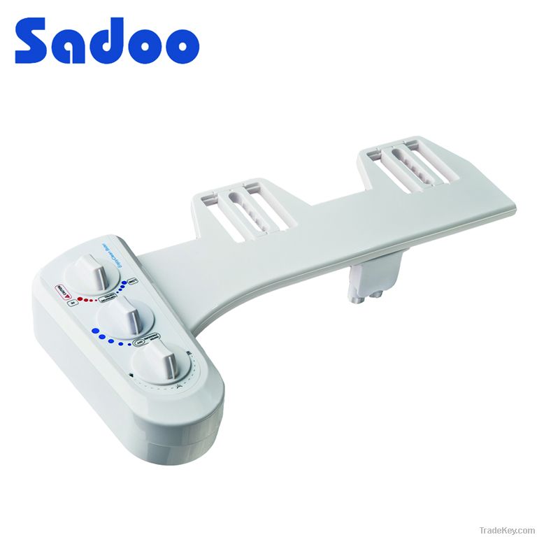 Hot and cold ABS bidet with demountable nozzle