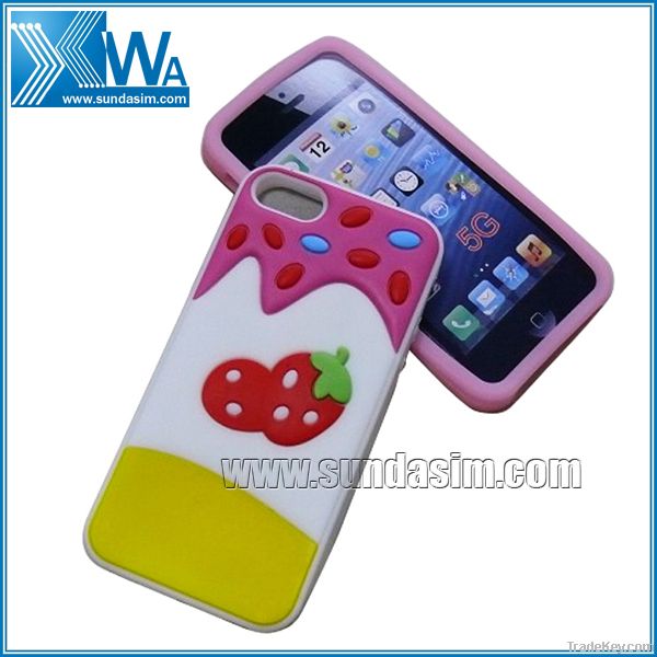 Strawberry Silicon Case for Iphone 5