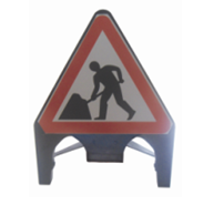 Plastic road sign