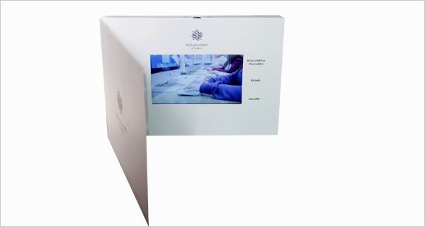 4.3'' video brochure with 4.3inch LCD display video greeting card